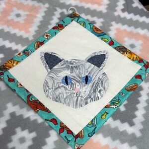 Charming Cat Design Pot Holder